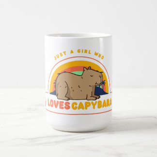 Just a Girl Who Loves Capybaras Coffee Mug