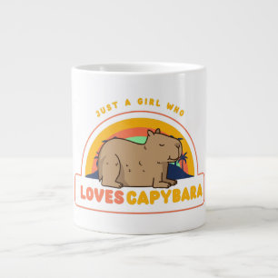 Just a Girl Who Loves Capybaras Giant Coffee Mug