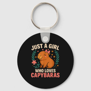 Just A Girl Who Loves Capybaras Keychain