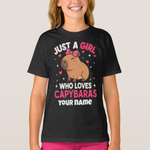 Just a Girl Who Loves Capybaras T-Shirt