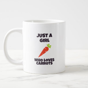 Just a girl who loves carrots giant coffee mug