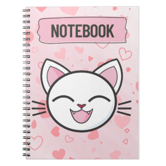 "Just a Girl Who Loves Cats – Cute Cat Notebook" Notebook