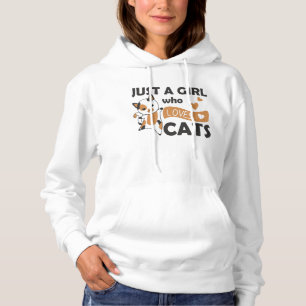 Just a girl who loves Cats Sweet Cat Hoodie