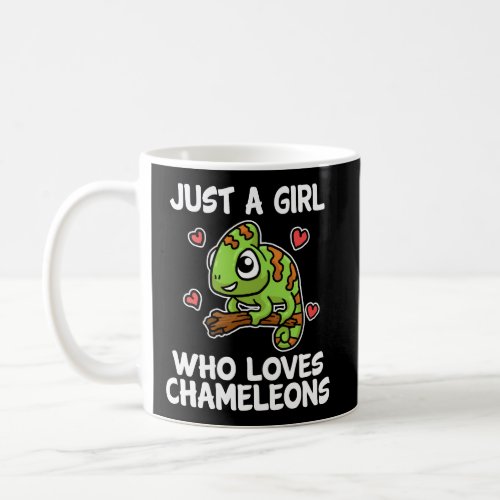 Just A Girl Who Loves Chameleons Lizard Chameleon  Coffee Mug