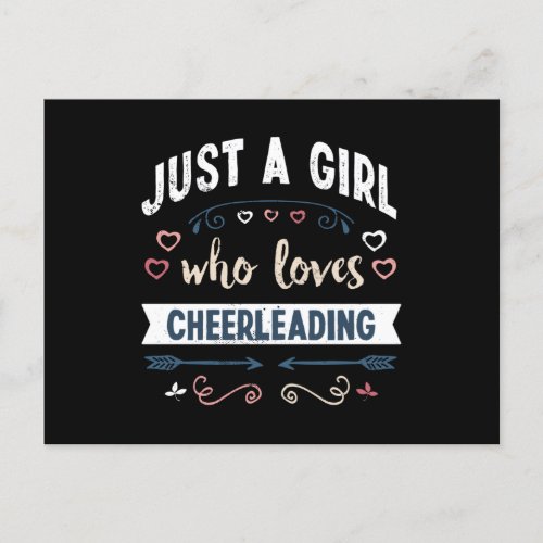 Just a Girl who loves Cheerleading Funny Gifts Postcard