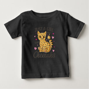 just a girl who loves cheetahs   cheetah gift baby T-Shirt