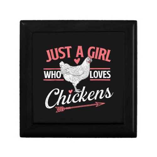 Just A Girl Who Loves Chickens _ Chicken Lover Pou Gift Box