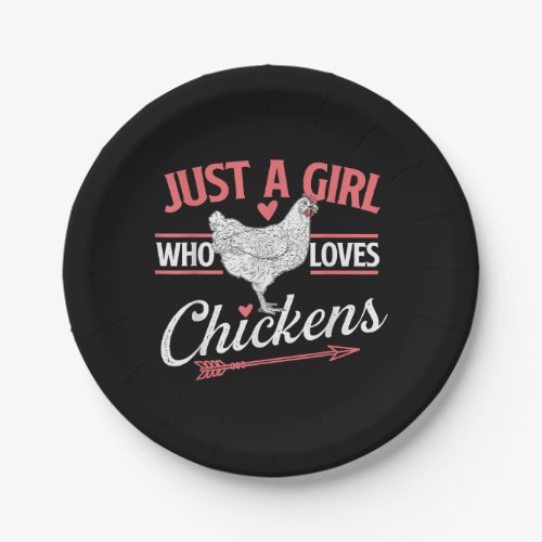 Just A Girl Who Loves Chickens _ Chicken Lover Pou Paper Plates
