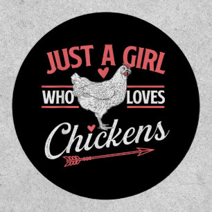 Just A Girl Who Loves Chickens - Chicken Lover Pou Patch