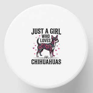 Just A Girl Who Loves Chihuahuas Vintage Dog Desig Mini Candle Favors