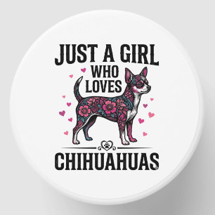 Just A Girl Who Loves Chihuahuas Vintage Dog Desig Mini Candle Favors