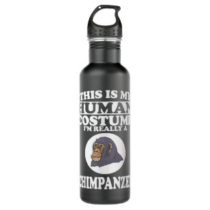 Just A Girl Who Loves Chimpanzees Stainless Steel Water Bottle