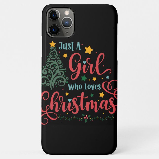 Just A Girl Who Loves Christmas Case-Mate iPhone Case (Back)