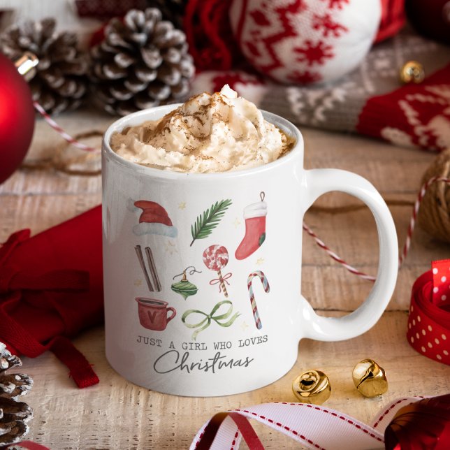Just A Girl Who Loves Christmas Coffee Mug (Creator Uploaded)