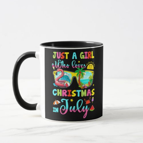 Just A Girl Who Loves Christmas In July Summer Mug