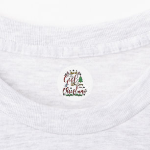 Just A Girl Who Loves Christmas. Kids' Labels