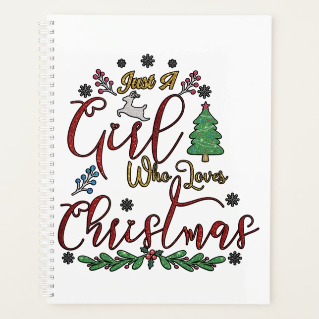 Just A Girl Who Loves Christmas Planner (Front)