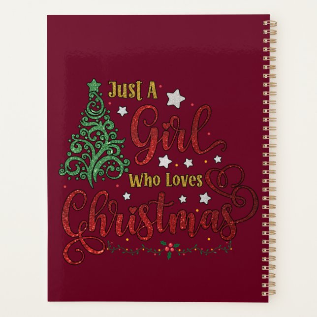 Just A Girl Who Loves Christmas Planner (Back)