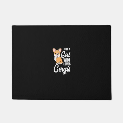 Just A Girl Who Loves Corgis Corgi Mama Doormat