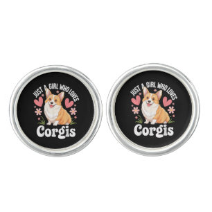 Just a girl who loves Corgis Cufflinks