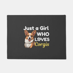 Just a Girl Who Loves Corgis Doormat