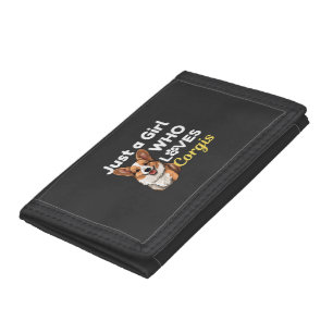 Just a Girl Who Loves Corgis Trifold Wallet