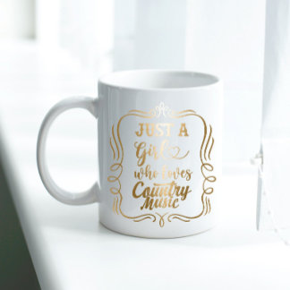 Just A Girl Who Loves Country Music Coffee Mug