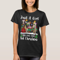 Just A Girl Who Loves Cows And Christmas Family Ug