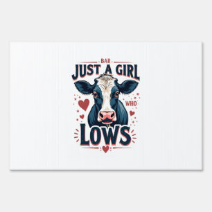 Just A Girl Who Loves Cows Vintage Neon Cow Lover Sign