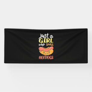 Just A Girl Who Loves Dachshund Dog Banner