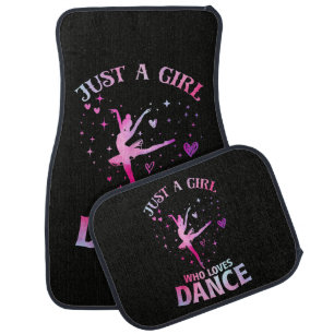 Just A Girl Who Loves Dance Ballet Dancer Heart Car Floor Mat