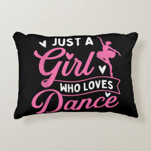 Just A Girl Who Loves Dance - Dancer Dancing Lover Accent Pillow