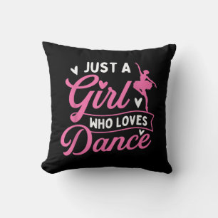 Just A Girl Who Loves Dance - Dancer Dancing Lover Throw Pillow