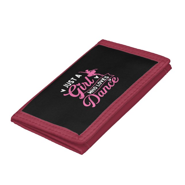 Just A Girl Who Loves Dance - Dancer Dancing Lover Trifold Wallet (Bottom)