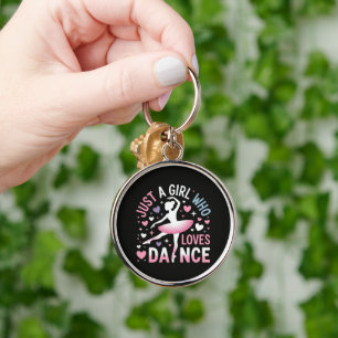 Just a Girl who Loves Dance Keychain