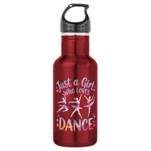 Just a Girl Who Loves Dance Stainless Steel Water Bottle