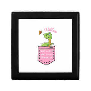 Just a Girl who Loves Dinosaurs Personalized   Gift Box