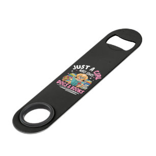 Just A Girl Who Loves Dogs And Books Reading Bar Key