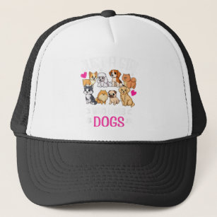 Just a girl who loves Dogs - Funny Puppy I Love Do Trucker Hat