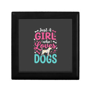 Just A Girl Who Loves Dogs Gift Box