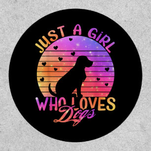 Just A Girl Who Loves Dogs Patch