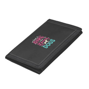 Just A Girl Who Loves Dogs Tri-fold Wallet