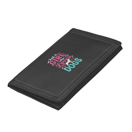 Just A Girl Who Loves Dogs Trifold Wallet