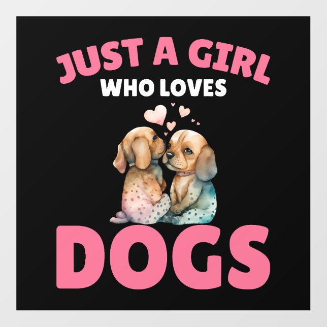 just a girl who loves dogs VC Floor Decals (Front)