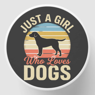 Just a Girl Who Loves Dogs Vintage Dog Lover Mini Candle Favors