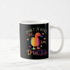 Just A Girl Who Loves Ducks Color Tie Dye Duck Rai