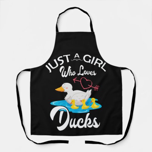 Just A Girl Who Loves Ducks Duck Owner Lover Gift Apron