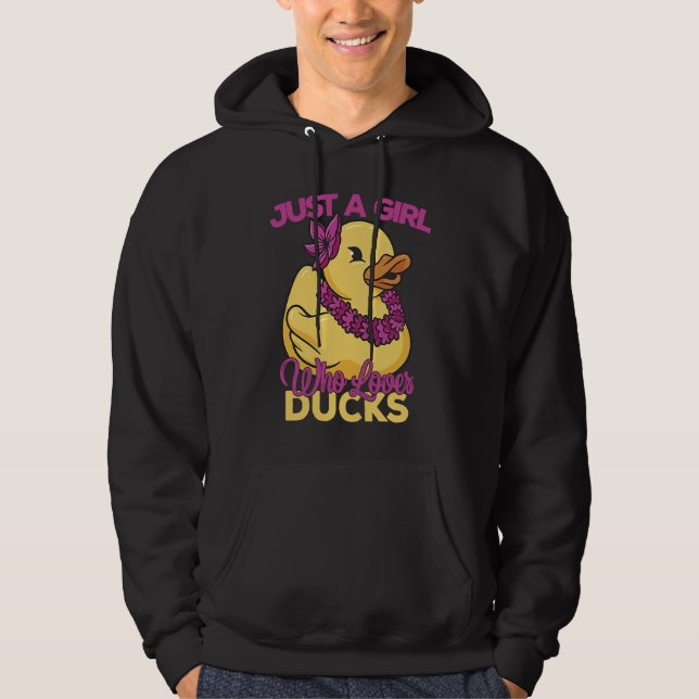 Just a Girl Who Loves Ducks Ducks  1 Hoodie (Front)