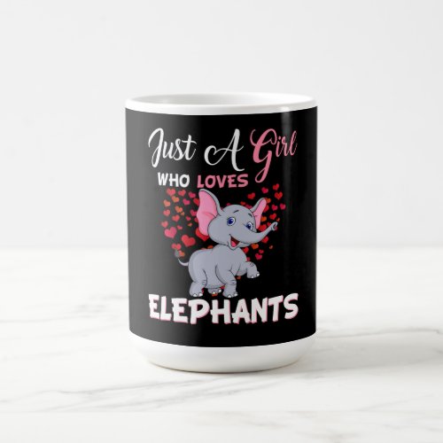 Just A Girl Who Loves Elephants Gifts Magic Mug