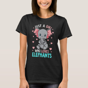 Just A Girl Who Loves Elephants Shirt Elephan Girl
